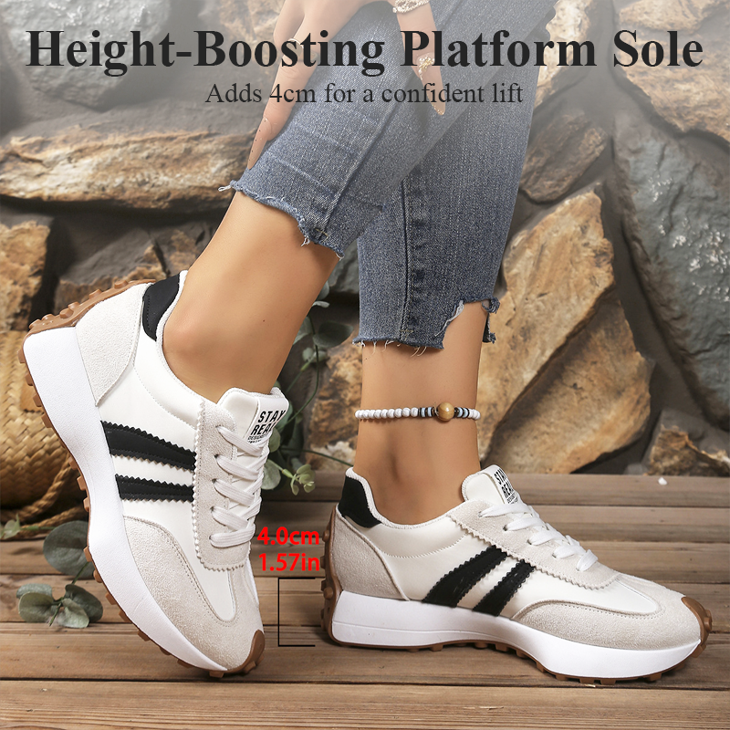 💎 50% DE RÉDUCTION ! 💎 Baskets Épaisses Antidérapantes Décontractées pour Femmes – Confort Toute la Journée, Semelle Amortie & Style Polyvalent 🏃‍♀️👟