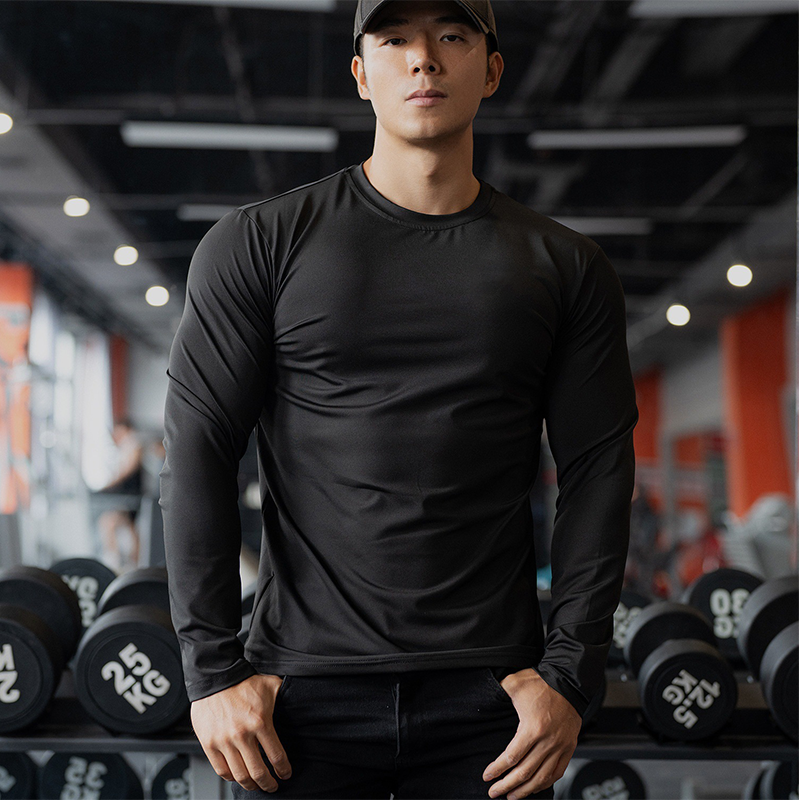 👕 60% DE RÉDUCTION ! 💪 T-Shirts Athlétiques à Manches Longues & Séchage Rapide pour Hommes – Respirant, Anti-Transpiration & Confortable 🏃