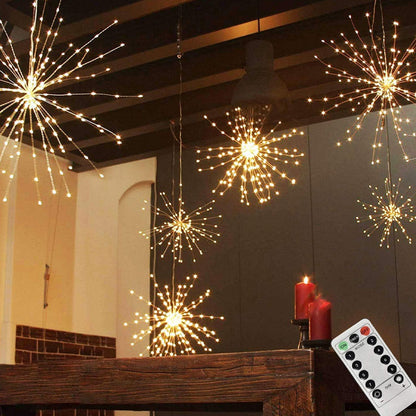 💎 50% DE RÉDUCTION ! 💎 Guirlande LED Noël en Fil de Cuivre – 8 Modes, Télécommande & Minuterie Automatique ✨🎄