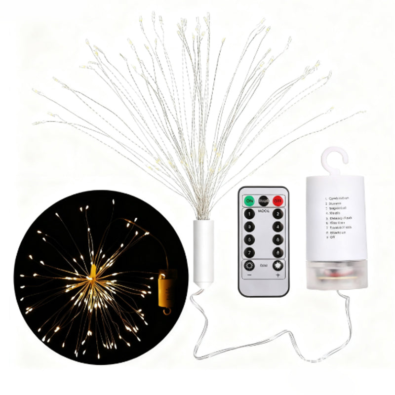 💎 50% DE RÉDUCTION ! 💎 Guirlande LED Noël en Fil de Cuivre – 8 Modes, Télécommande & Minuterie Automatique ✨🎄