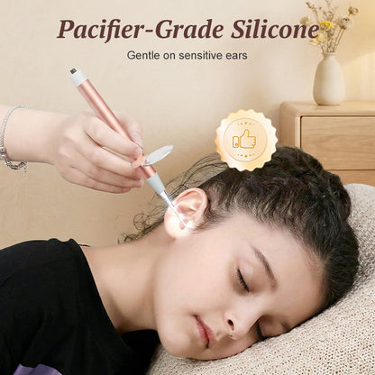 Kit cure-oreille et pince lumineux avec loupe