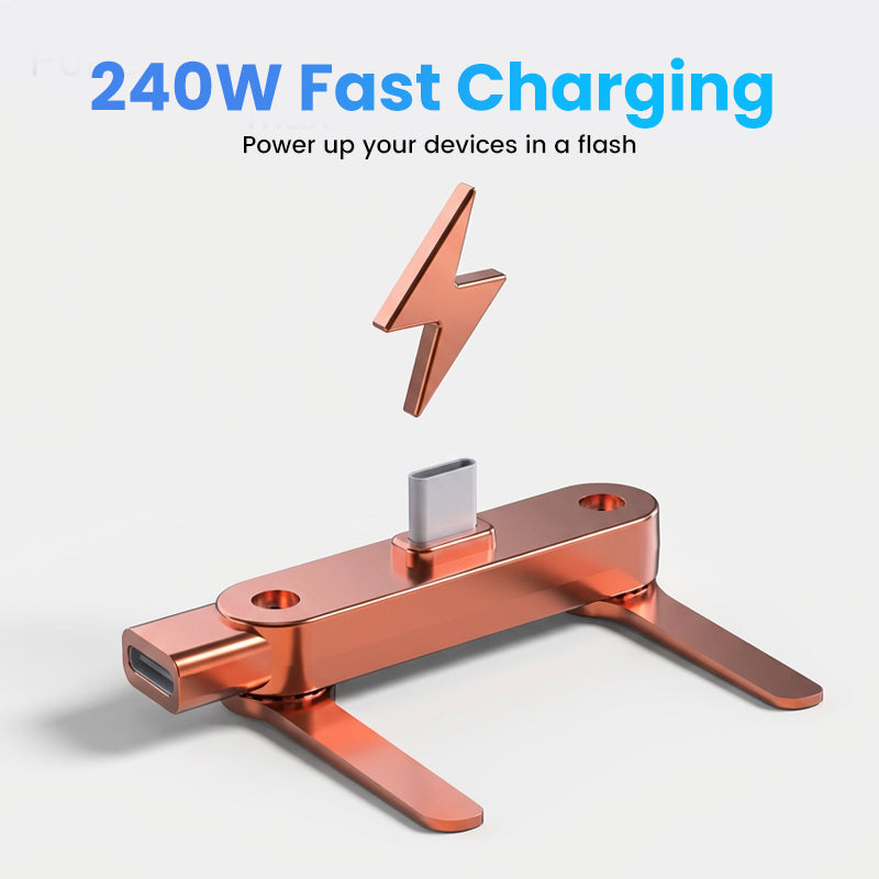 🔥Adaptateur de charge rapide avec support de téléphone pliable à 360°🔥