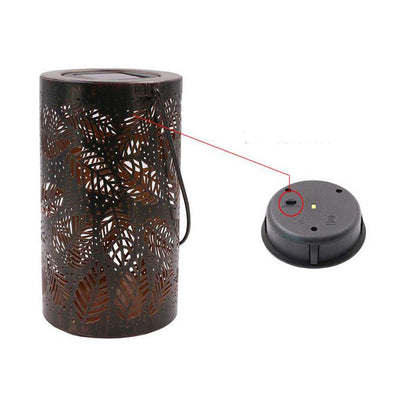 🔥 Lanterne solaire suspendue avec motif ombre et design creux