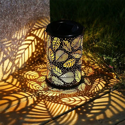 🔥 Lanterne solaire suspendue avec motif ombre et design creux