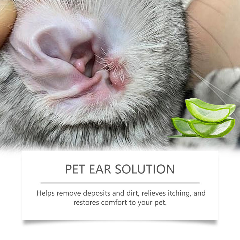 Gentle Pet Ear Drops for Itch Relief & Cleaning