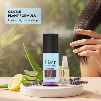💎 50% DE RÉDUCTION ! 💎 Spray Retouche Racines Temporaire – Couverture Instantanée, Formule Douce à Base de Plantes & Fini Naturel 🌿💇‍♀️