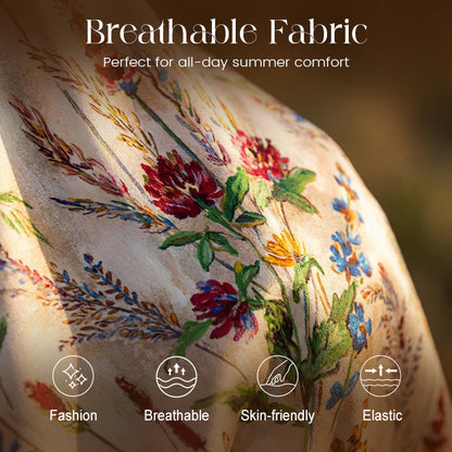 Robe midi à bretelles fines, imprimé floral – Grande taille