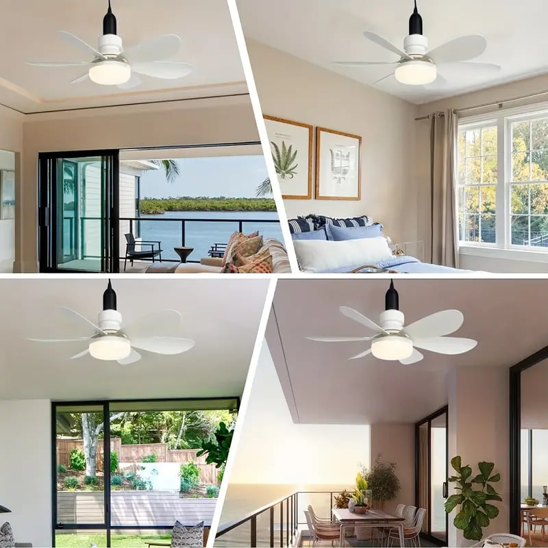 💨 50 % de réduction ! 💡 Ventilateur suspendu portable 2-en-1 avec télécommande — Idéal pour la chambre, le bureau et les voyages 🏠