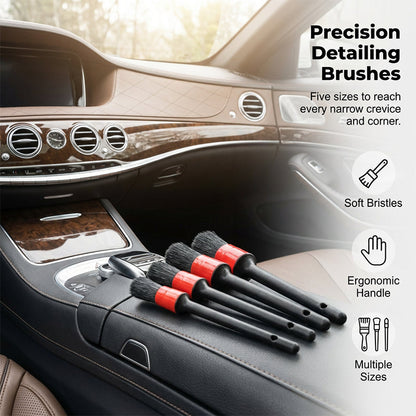 Kit professionnel de brosses et de nettoyage pour l’automobile