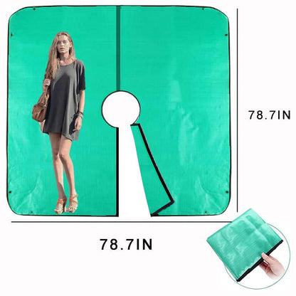 Bâche paysagère de 200 x 200 cm pour la taille avec trou de 30 cm