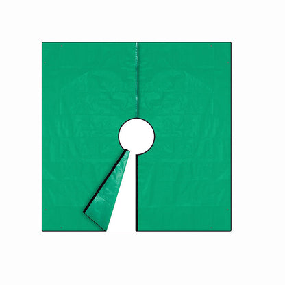 Bâche paysagère de 200 x 200 cm pour la taille avec trou de 30 cm