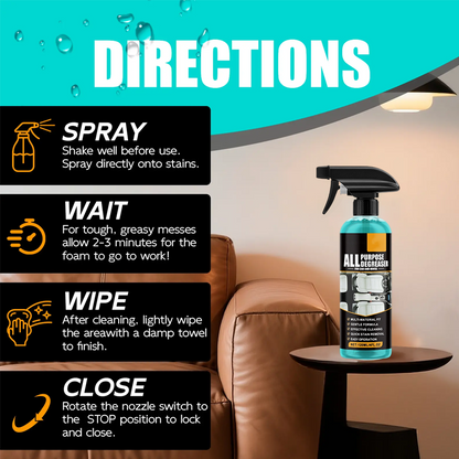 ✨🔥 Spray dégraissant tout usage – Élimine les taches en 1 seconde ! ⚡🧼