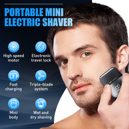 ⚡️🚗 Mini rasoir électrique portable – Ultra-compact, sans fil, pour une touche de fraîcheur en déplacement ✈️🧔 -50 % – Idéal pour la voiture, les voyages ou une retouche rapide où que vous soyez.