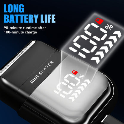 ⚡️🚗 Mini rasoir électrique portable – Ultra-compact, sans fil, pour une touche de fraîcheur en déplacement ✈️🧔 -50 % – Idéal pour la voiture, les voyages ou une retouche rapide où que vous soyez.
