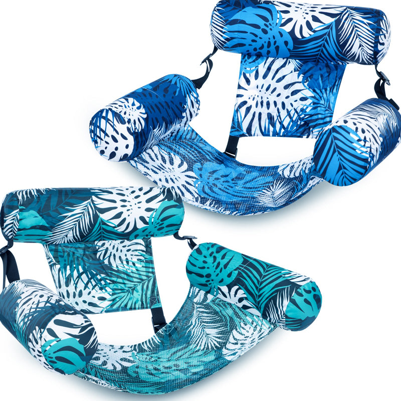 💎 -50% CHAISE FLOTTANTE TROPICALE ! 💎 Design Feuilles, Pompe Incluse & Ultra-Légère – Votre Oasis sur l'Eau
