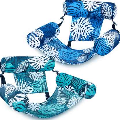 💎 -50% CHAISE FLOTTANTE TROPICALE ! 💎 Design Feuilles, Pompe Incluse & Ultra-Légère – Votre Oasis sur l'Eau