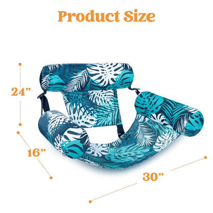 💎 -50% CHAISE FLOTTANTE TROPICALE ! 💎 Design Feuilles, Pompe Incluse & Ultra-Légère – Votre Oasis sur l'Eau