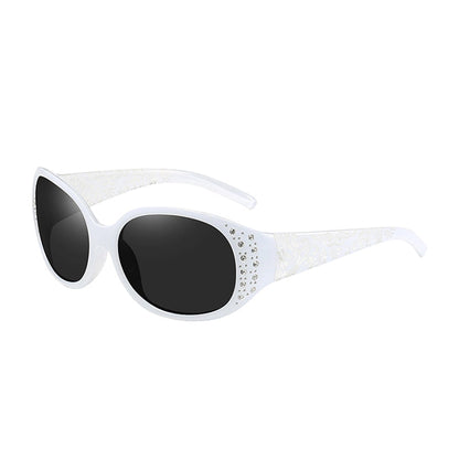 Lunettes de Soleil Polarisées Femme avec Accents en Strass