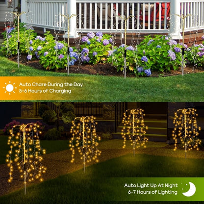 🌞Lumières de Jardin Solaires ✅100 LEDs & Étanches IP55 | Ambiance Chaleureuse🌙-50% AUJOURD’HUI🔥