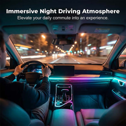 🌞 Soldes de printemps – 50 % de réduction ! 🔥 Kit d’éclairage d’ambiance RGB pour voiture avec application | Bandes LED dynamiques pour joints intérieurs | Sync musicale & multi-zones