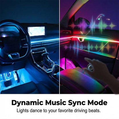 🌞 Soldes de printemps – 50 % de réduction ! 🔥 Kit d’éclairage d’ambiance RGB pour voiture avec application | Bandes LED dynamiques pour joints intérieurs | Sync musicale & multi-zones