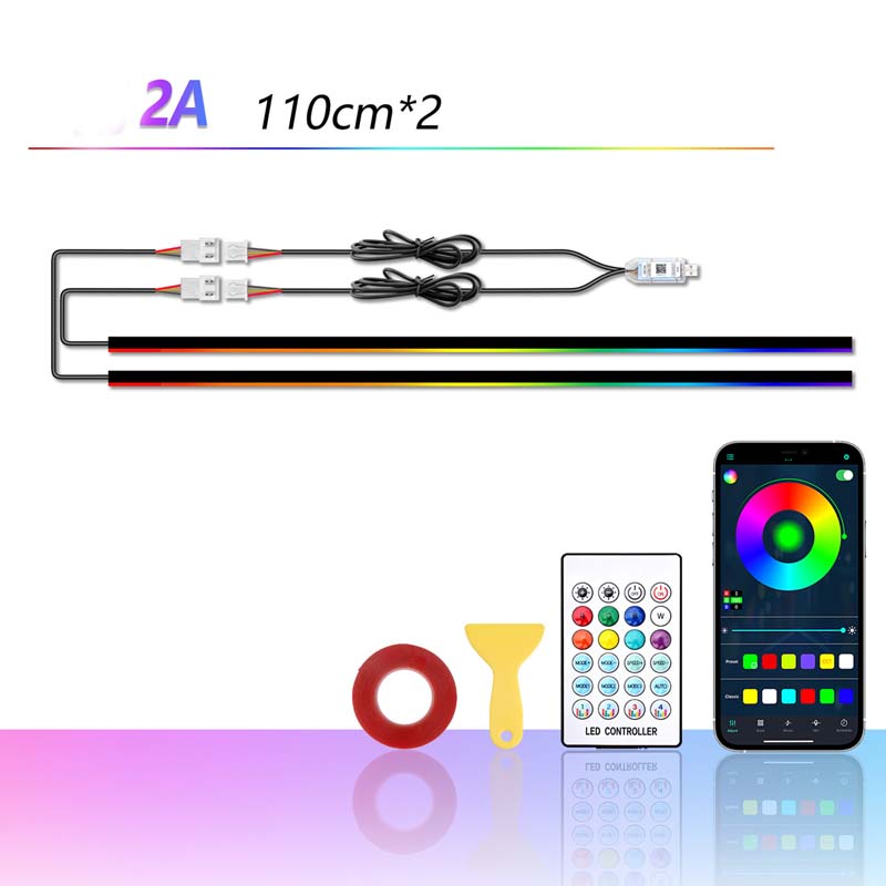 🌞 Soldes de printemps – 50 % de réduction ! 🔥 Kit d’éclairage d’ambiance RGB pour voiture avec application | Bandes LED dynamiques pour joints intérieurs | Sync musicale & multi-zones