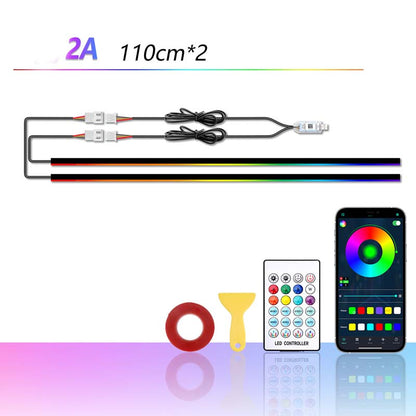 🌞 Soldes de printemps – 50 % de réduction ! 🔥 Kit d’éclairage d’ambiance RGB pour voiture avec application | Bandes LED dynamiques pour joints intérieurs | Sync musicale & multi-zones