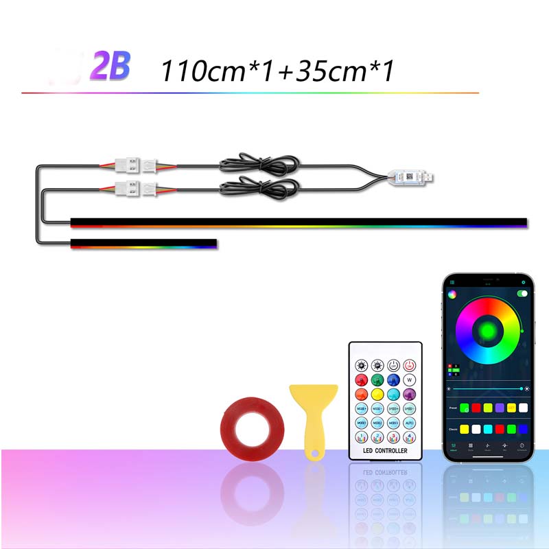 🌞 Soldes de printemps – 50 % de réduction ! 🔥 Kit d’éclairage d’ambiance RGB pour voiture avec application | Bandes LED dynamiques pour joints intérieurs | Sync musicale & multi-zones
