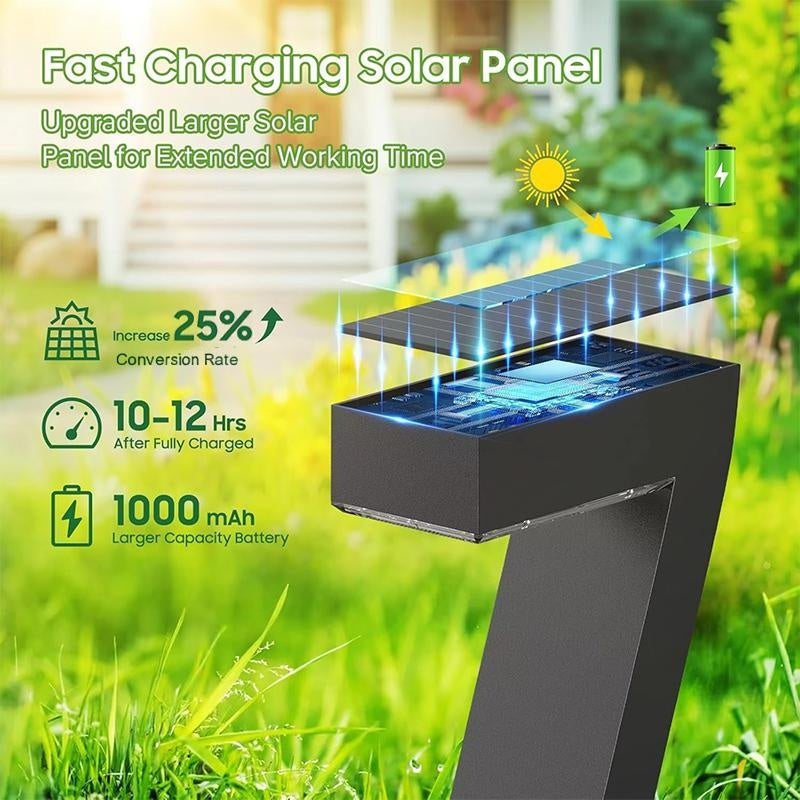 📢📢60 % de réduction !! ⏰Lampes solaires d'allée étanches et originales
