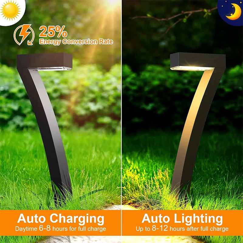📢📢60 % de réduction !! ⏰Lampes solaires d'allée étanches et originales