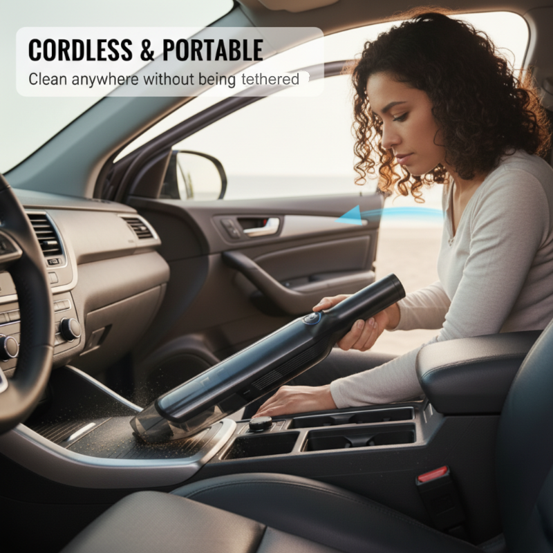 ✨50 % de réduction + livraison gratuite🔥 Aspirateur pour voiture et maison — Puissance d'aspiration exceptionnelle, grande durabilité, léger et facile à transporter🧹