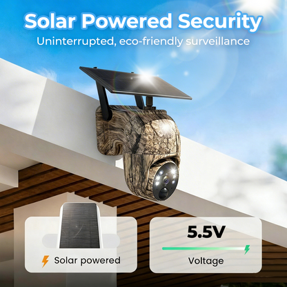 🔥🎥 Caméra de sécurité solaire sans fil – 💎 Prévisualisation en temps réel en HD 2K, couverture panoramique à 360°, sans Wi-Fi, contrôle à distance via l'application, étanche, détection de mouvement, vision nocturne, adaptée à une utilisation en extér
