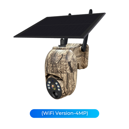 🎥Caméra de sécurité solaire sans fil💎Prévisualisation en temps réel en HD 2K, couverture panoramique à 360°, sans Wi-Fi, contrôle à distance via l'application, étanche, détection de mouvement, vision nocturne, adaptée à une utilisation en extér
