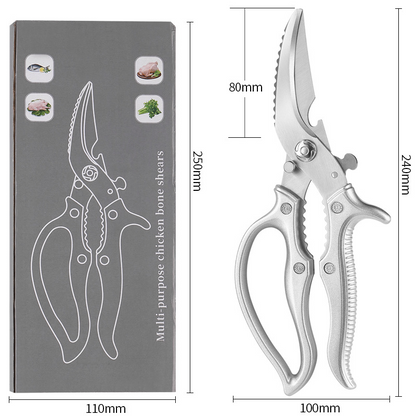 ✂️ ACHETEZ 2, OBTENEZ 1 GRATUIT ! Ciseaux de Cuisine Multifonctions – Acier Inox, Ergonomiques & 5-en-1 🍗✨