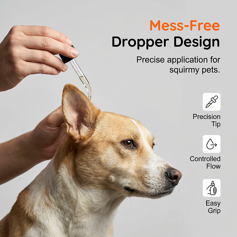 Gouttes auriculaires douces pour chien – Soin quotidien