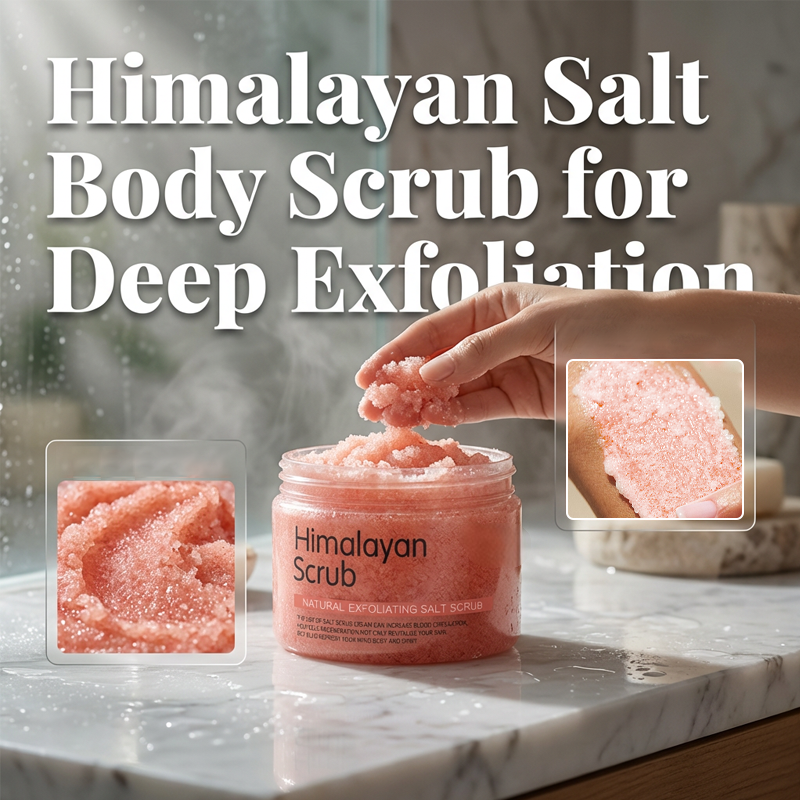 Gommage corporel au sel de l’Himalaya – Exfoliation en profondeur