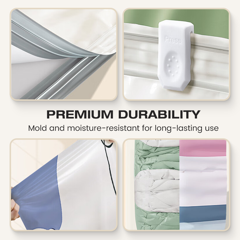 🧳 ACHETEZ 1, OBTENEZ 1 GRATUIT! 💨 Grand Sac de Rangement Sous Vide Compressible – Sans Pompe, Étanche & Idéal Pour Gagner De La Place Dans Les Valises Et À La Maison ✈️
