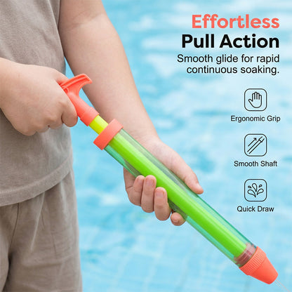 💦 Pistolet à eau à traction – Prêt pour la bataille estivale ! 🔫🌊 Grande capacité, longue portée – recharge rapide, tirez encore plus vite ! 💪🏖️