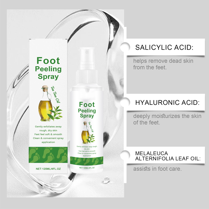 ✨ Spray peeling pour les pieds à l’arbre à thé – Des pieds doux comme de la soie en quelques minutes ! ✨