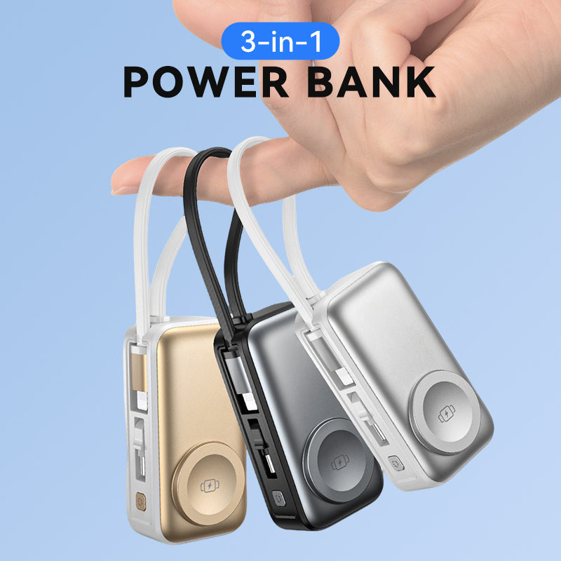 🥳Batterie externe magnétique tout-en-un : il suffit de la fixer pour recharger, plus besoin de chercher un câble. 5 000 mAh, design fin. Idéale pour les voyages ou au quotidien. Un gadget adapté aux seniors ! 🎒✅