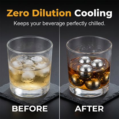 Pierres à whisky réutilisables en acier inoxydable