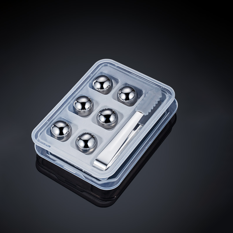 Pierres à whisky réutilisables en acier inoxydable