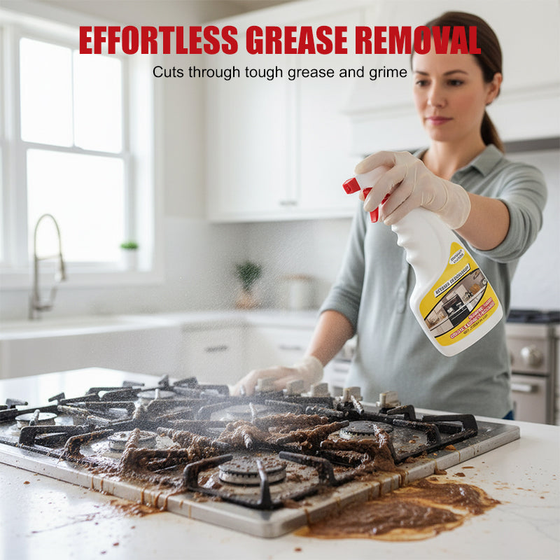 🧼 Dégraissant puissant pour cuisine – Vaporisez, essuyez, brille – sans rinçage ! 🍳✨ Puissant contre la graisse, doux pour les surfaces – le nouveau meilleur ami de votre cuisine. 💪🧽