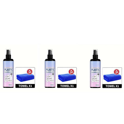 Spray multi-usages pour plastique jauni
