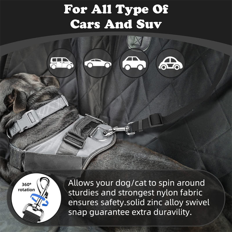 Ceinture de sécurité auto et laisse de promenade 2 en 1 pour chien