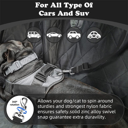 Ceinture de sécurité auto et laisse de promenade 2 en 1 pour chien