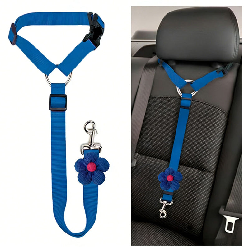 Ceinture de sécurité auto et laisse de promenade 2 en 1 pour chien