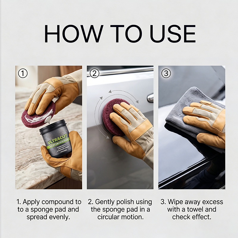 Polish tout-en-un pour surfaces – Avec pad applicateur